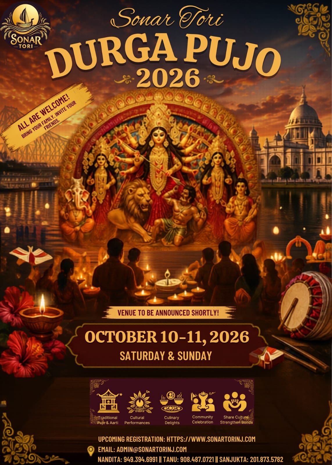 Durga Pujo 2026 flyer